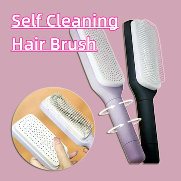 Self Cleaning Rotating Hair Brush